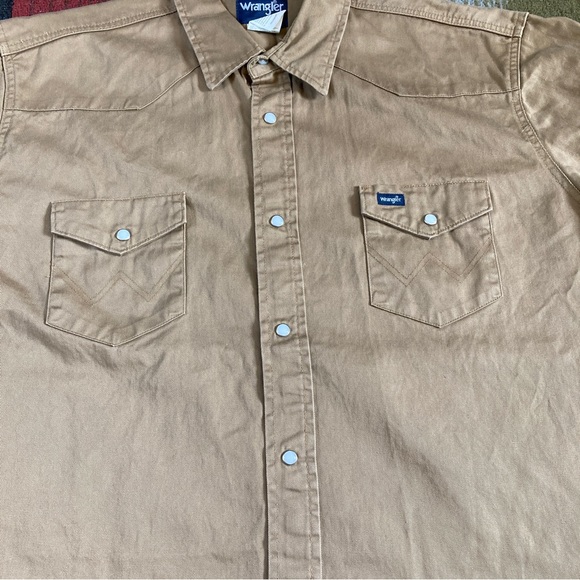 Wrangler Rawhide Pearl Snap Shirt Long Sleeve Western Rancher Cowboy Men's 2XLT - Picture 3 of 11